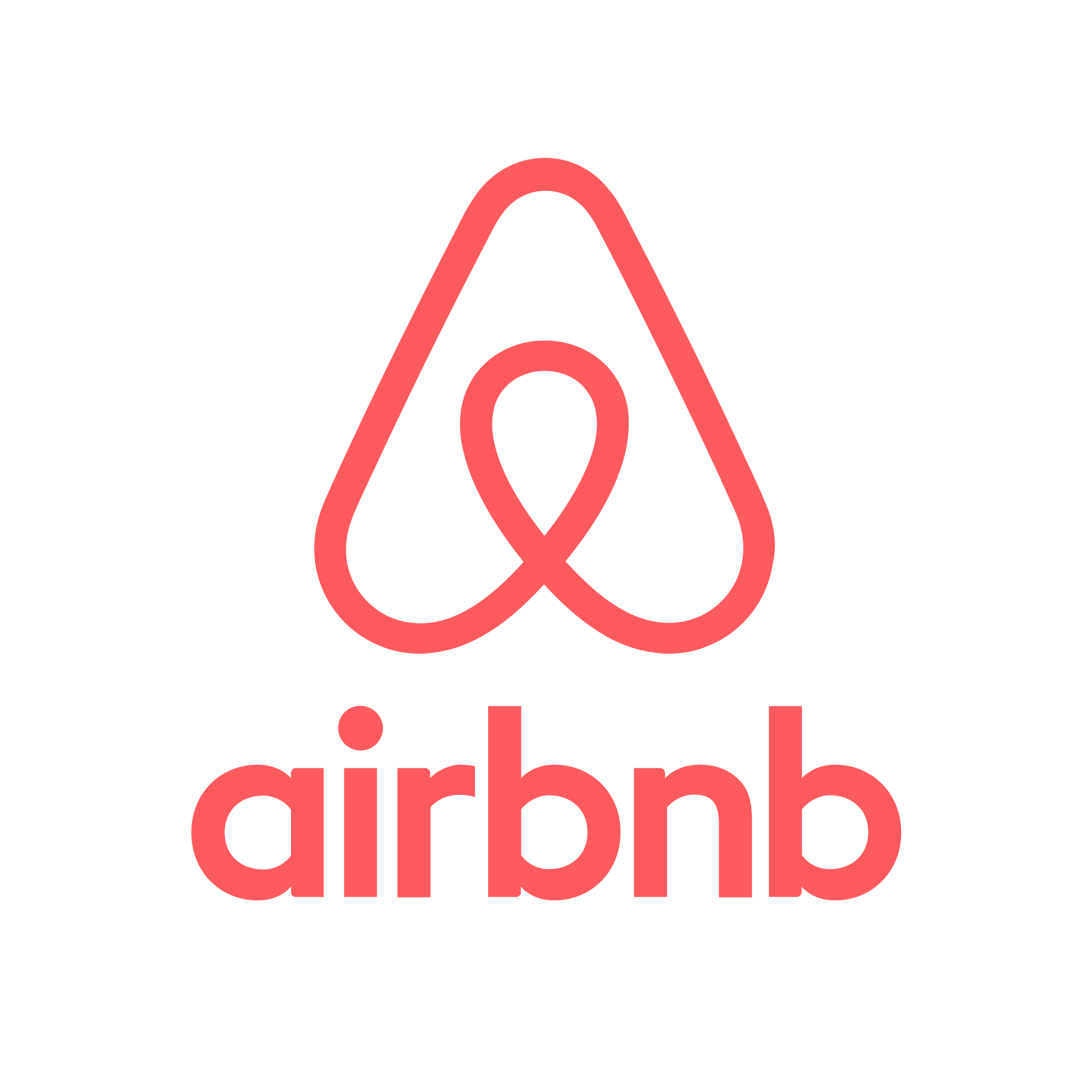 Airbnb Logo global hospitality travel vacation rental online booking transparent PNG image